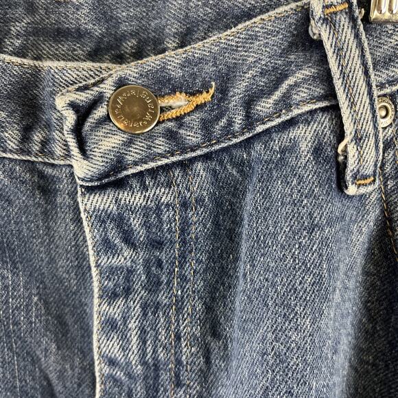 Wrangler Men's Blue Denim Jeans Straight Leg Relaxed Fit Size 36 X 34 Zip Fly - Picture 13 of 14